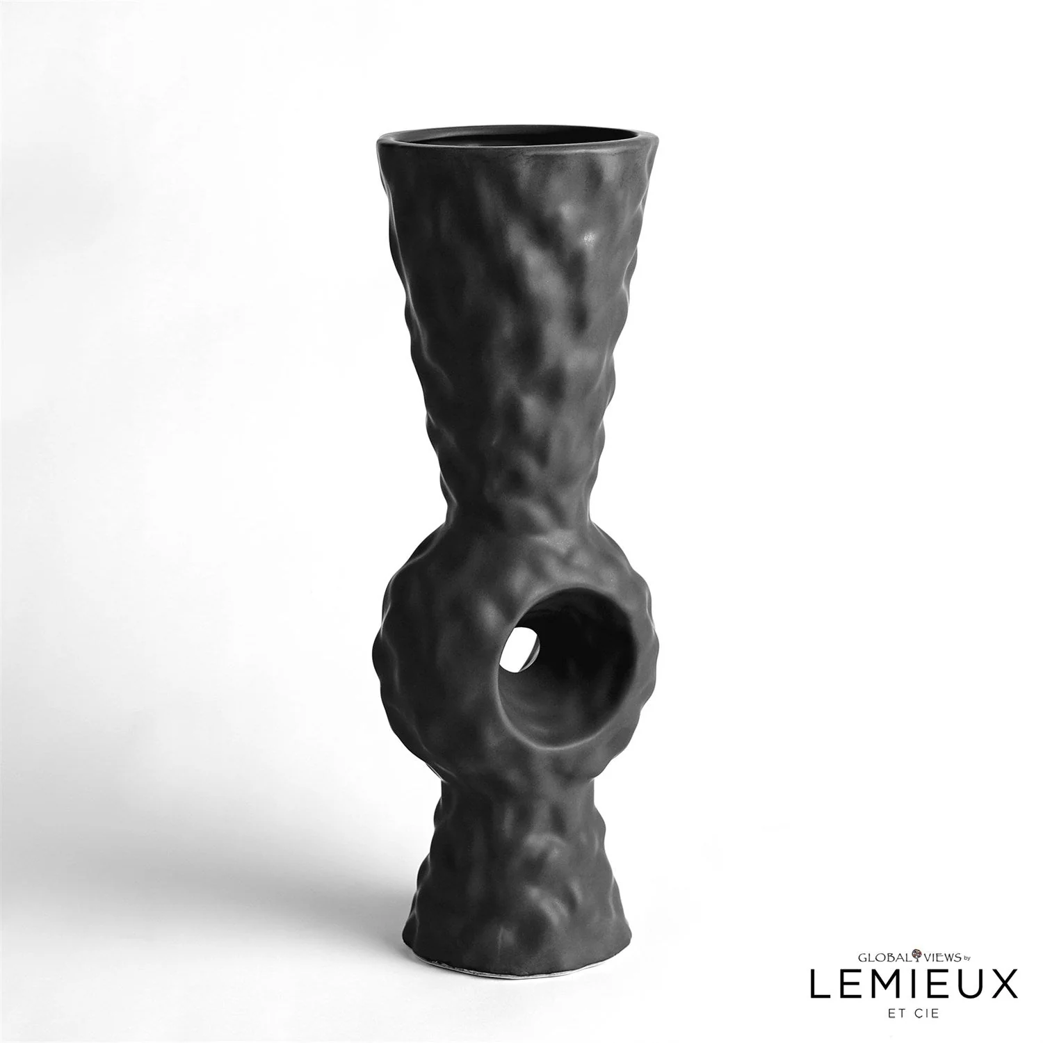 Global Views Volcanic Vase - Black Volcano - Image 5