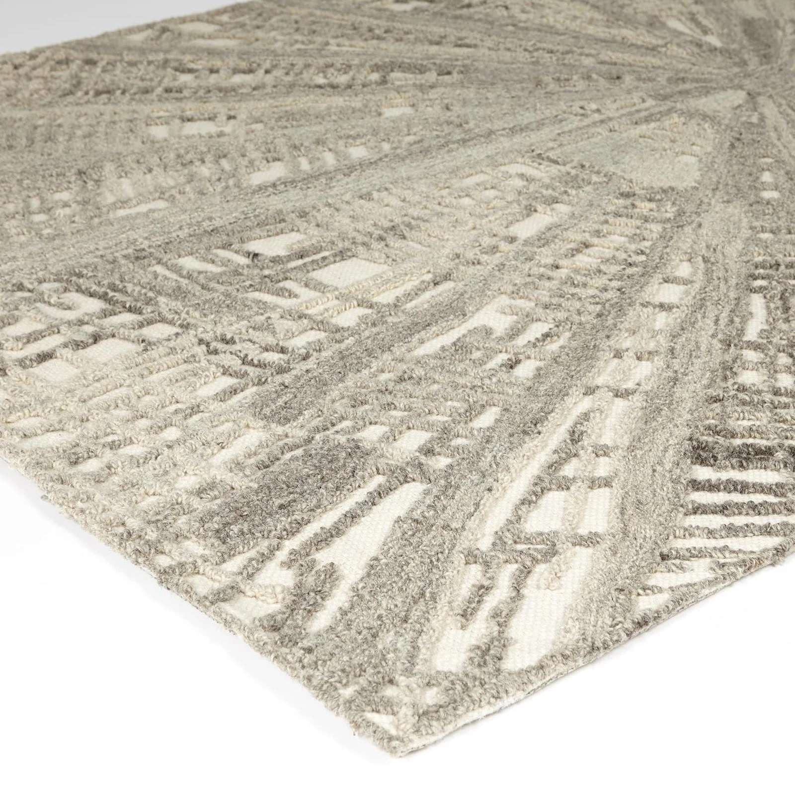Global Views Vortex Rug-Ivory/Natural/Grey - Image 4
