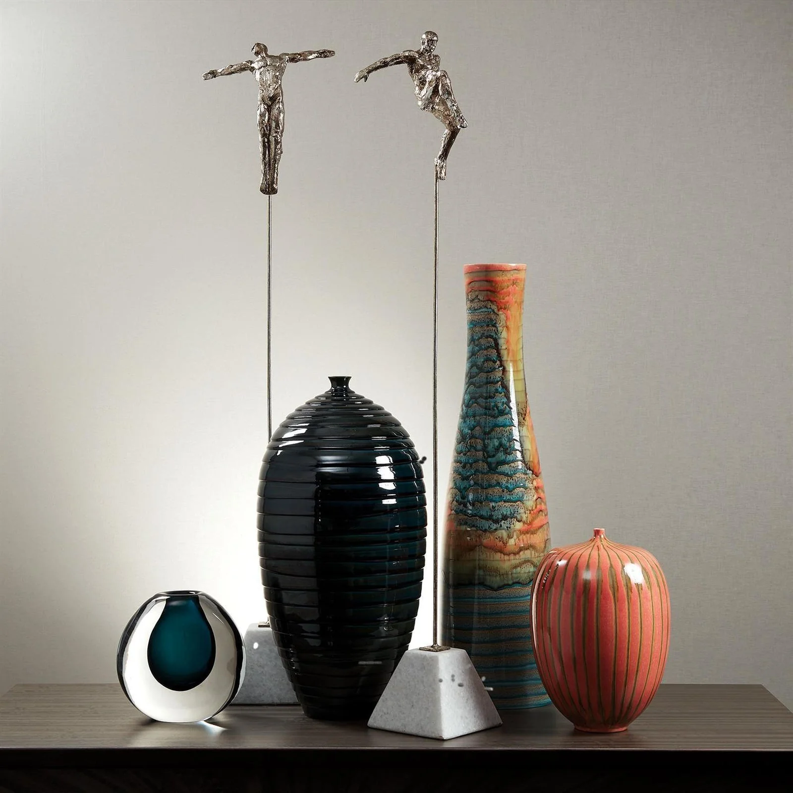 Global Views Watercolor Ringed Vase - Image 5