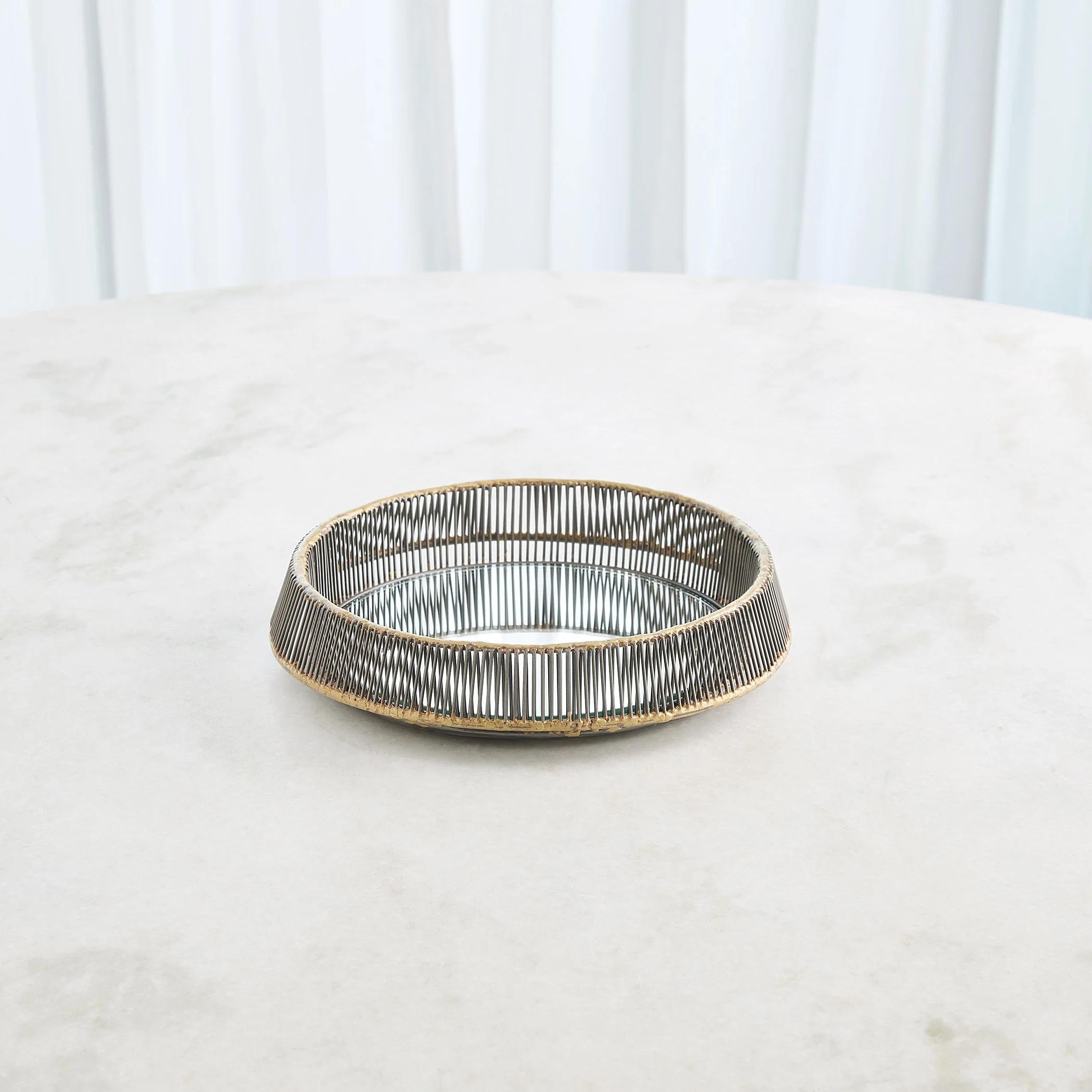 Global Views Whipped Wire Tray/Mirror - Image 3