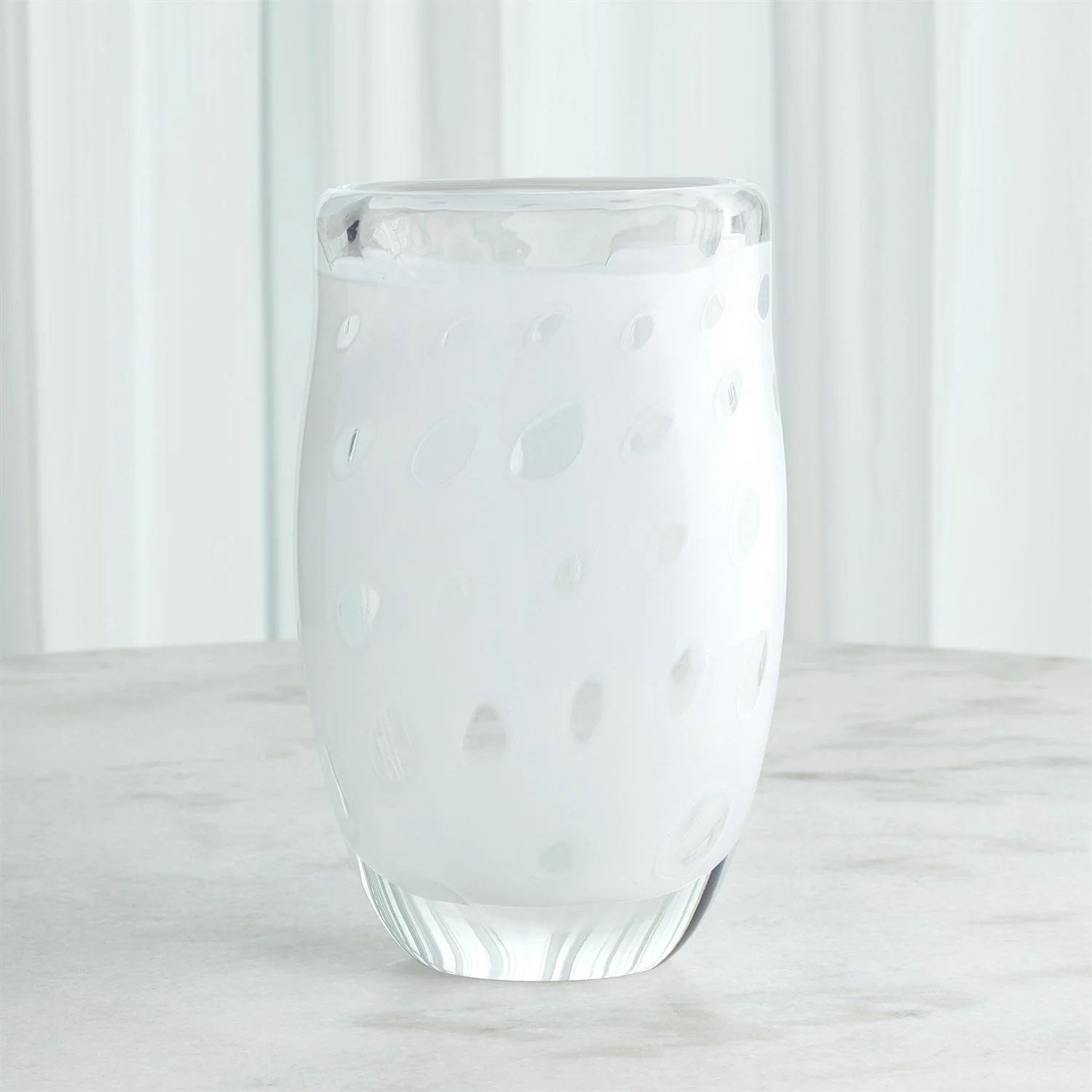 Global Views White Netted Vase Clearance - Image 2