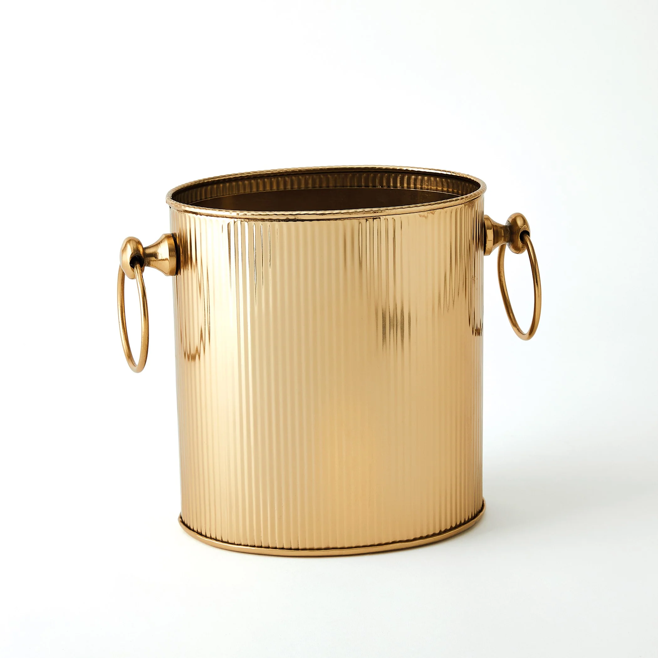Global Views Winston Ice Bucket Brass - Image 6