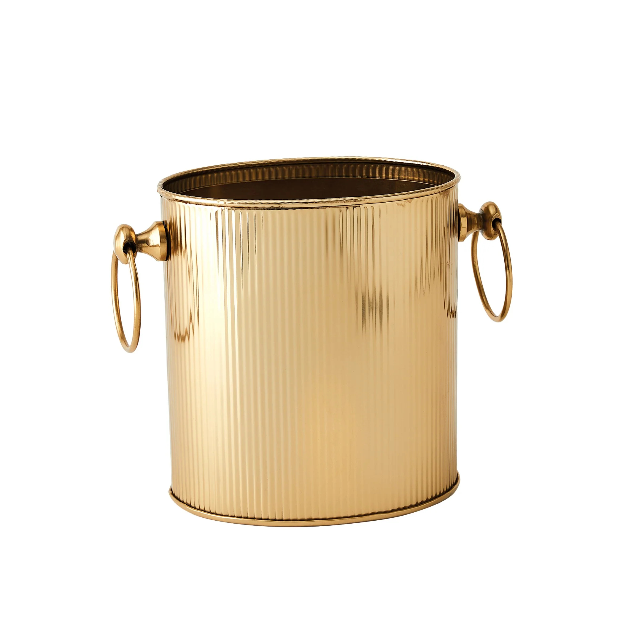 Global Views Winston Ice Bucket Brass - Image 7