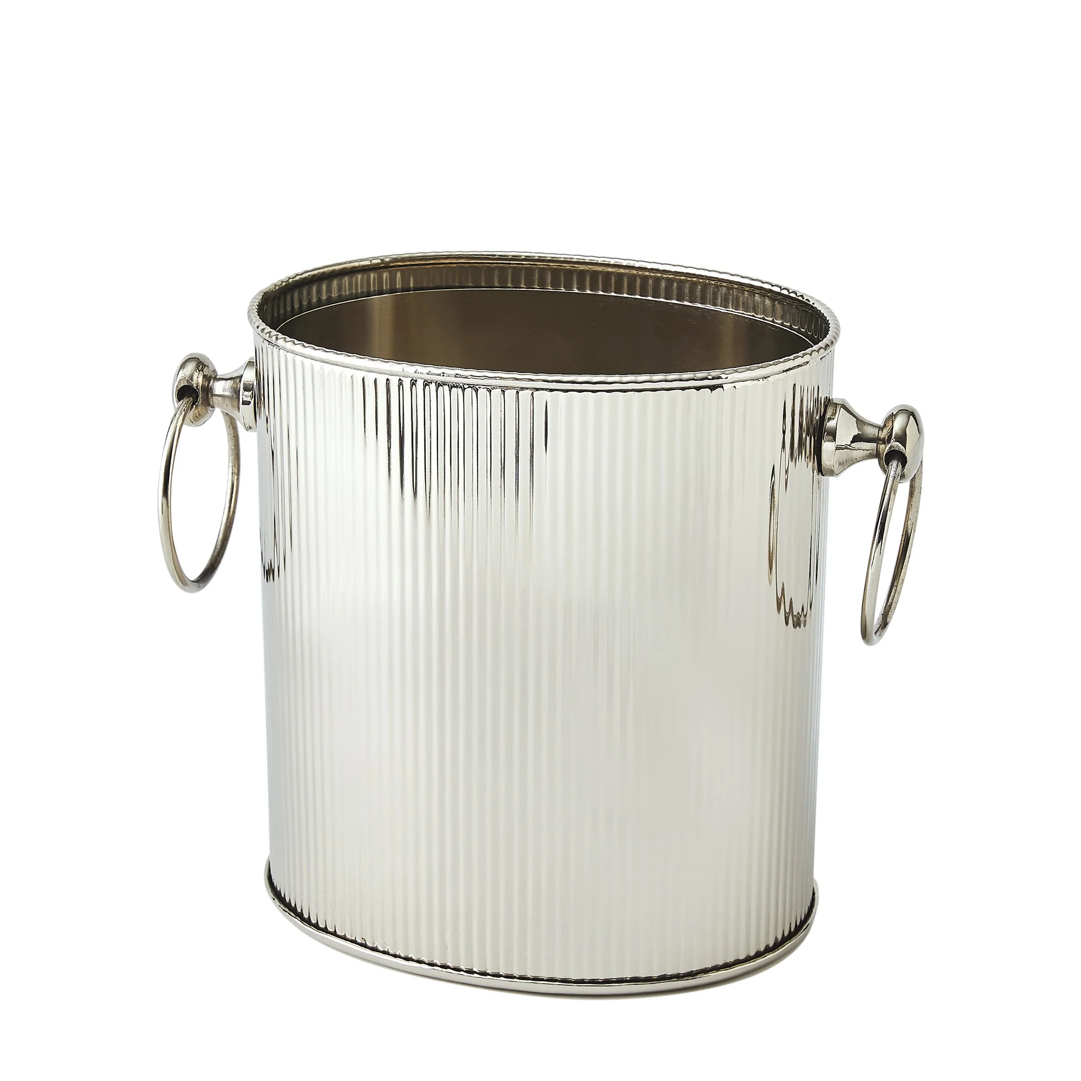Global Views Winston Ice Bucket Nickel - Image 10