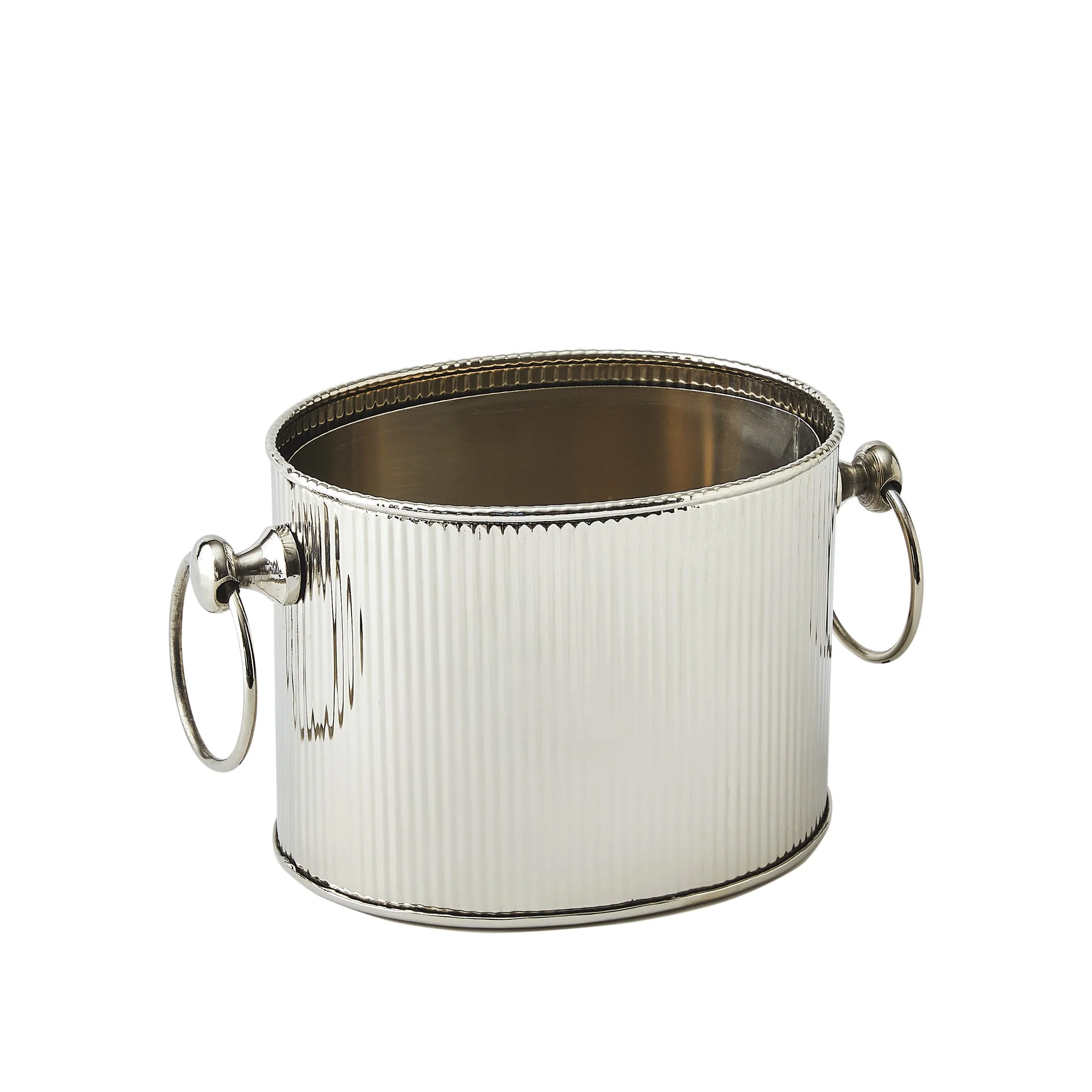 Global Views Winston Ice Bucket Nickel - Image 6