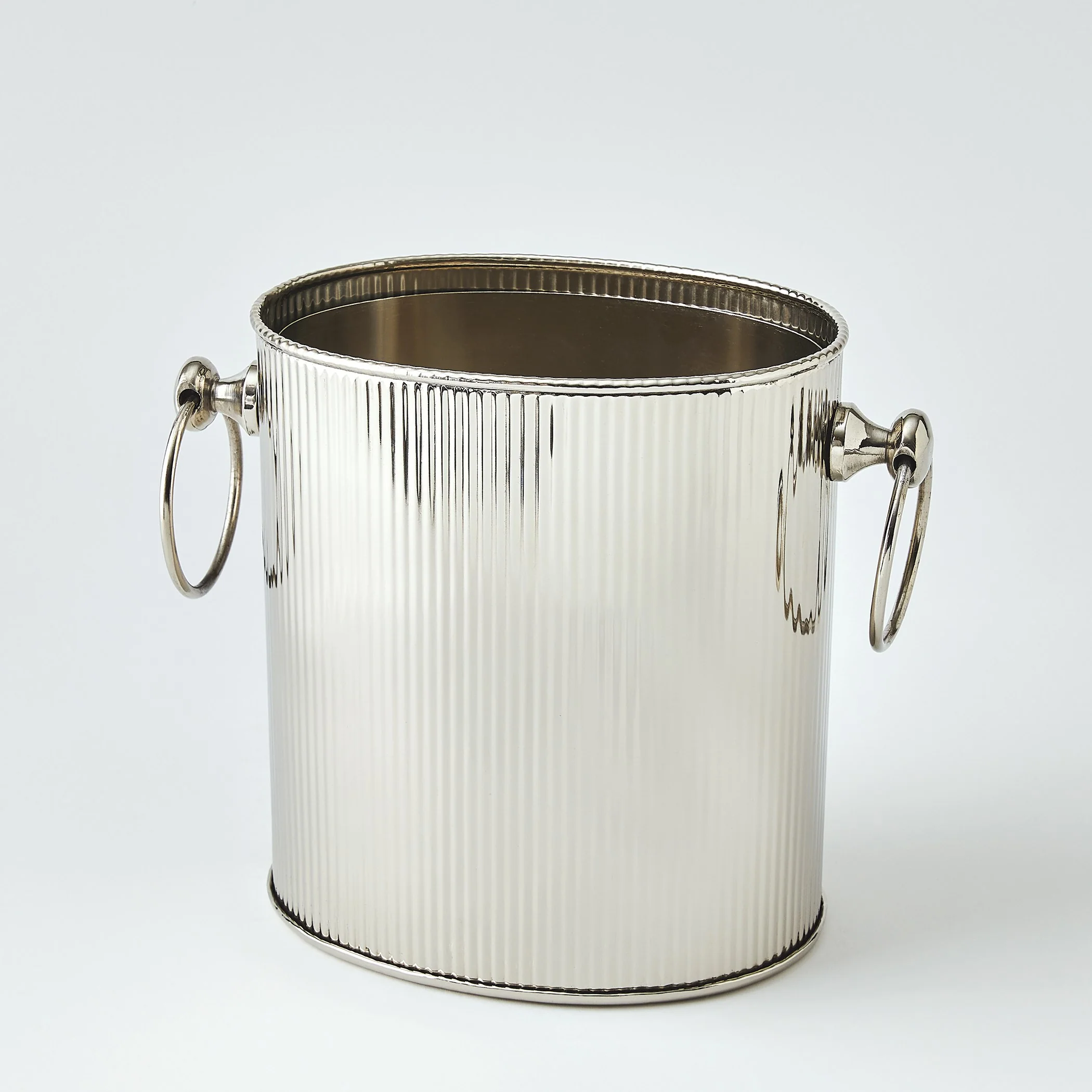 Global Views Winston Ice Bucket Nickel - Image 7