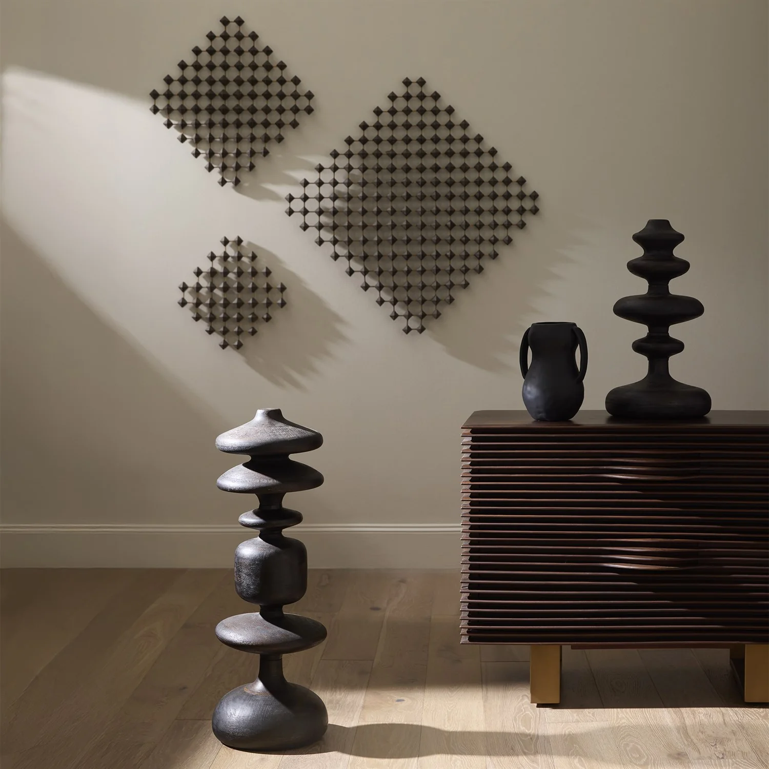 Global Views Wood/Brass Ramus Wall Art - Image 4