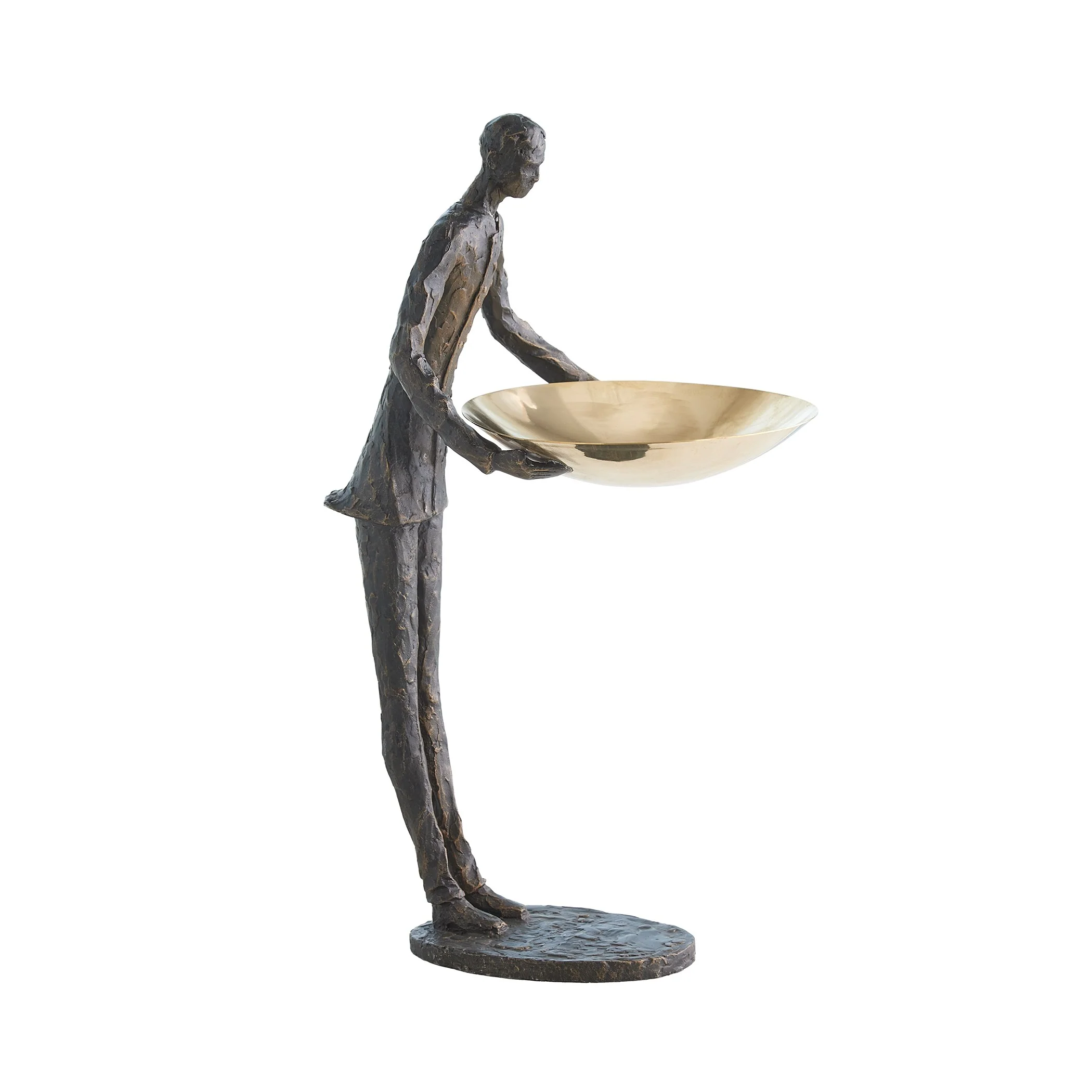 Global Views Wooster Sculpture Bronze w/ Brass Plate - Image 7