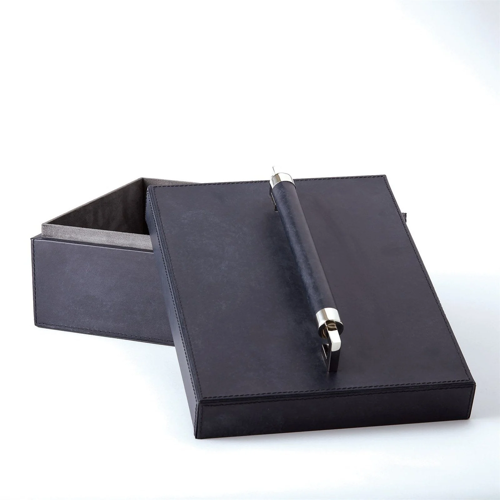 Global Views Wrapped Leather Handle Box - Image 12