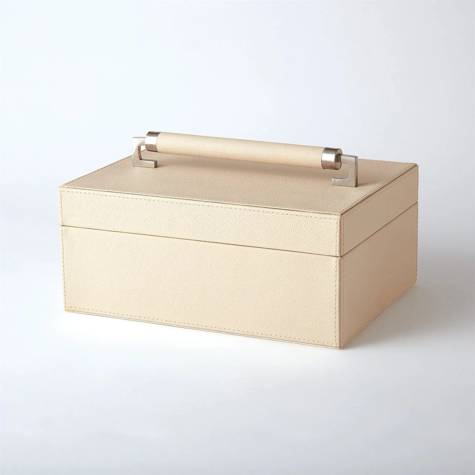 Global Views Wrapped Leather Handle Box - Image 2