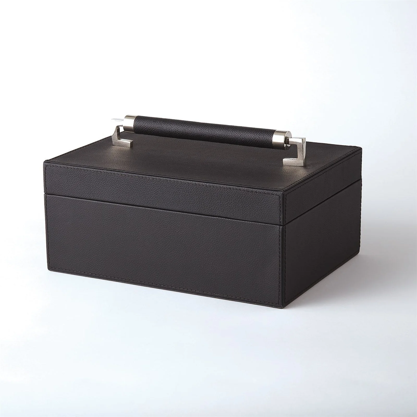Global Views Wrapped Leather Handle Box - Image 6