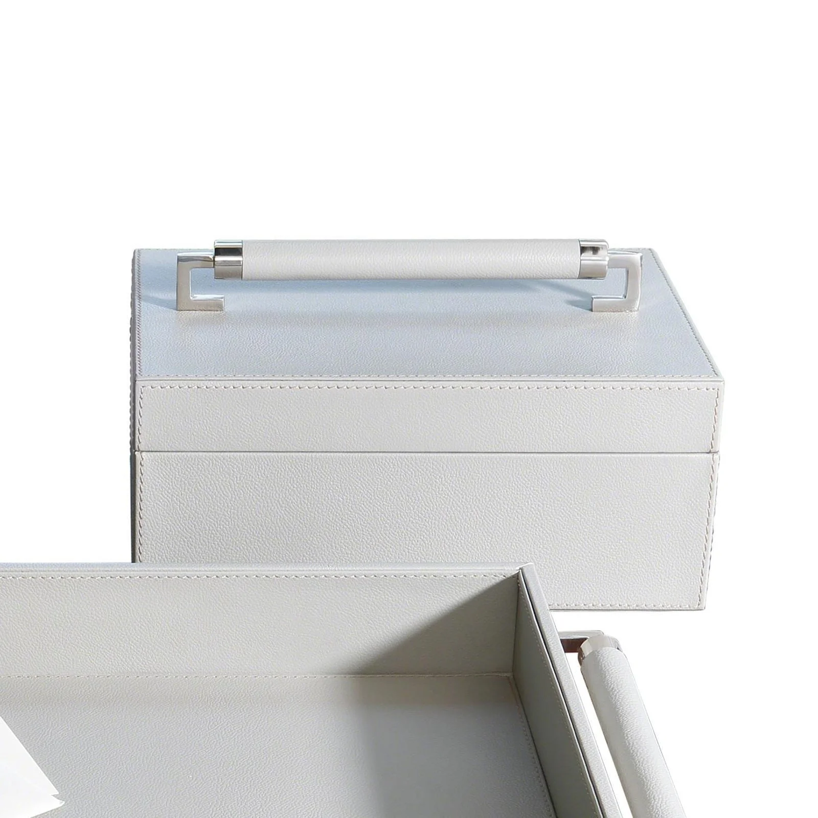 Global Views Wrapped Leather Handle Box - Image 9