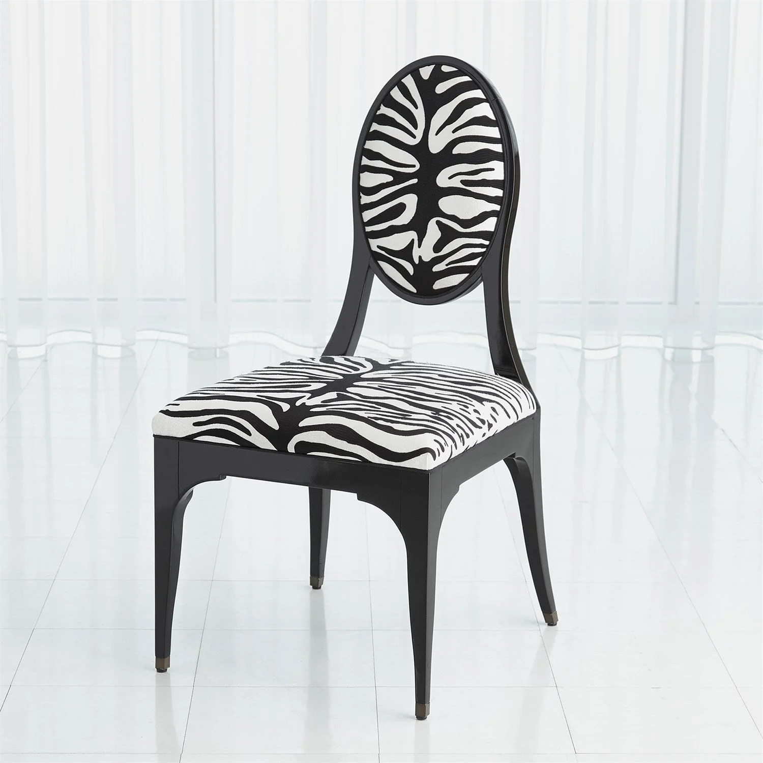 Global Views Zebra Dining Chair - Image 4