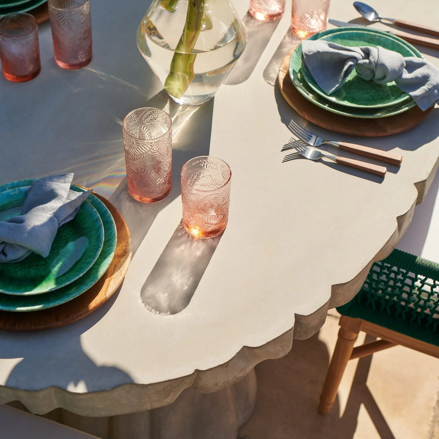 Grady Oval Scalloped Dining Table - Image 2