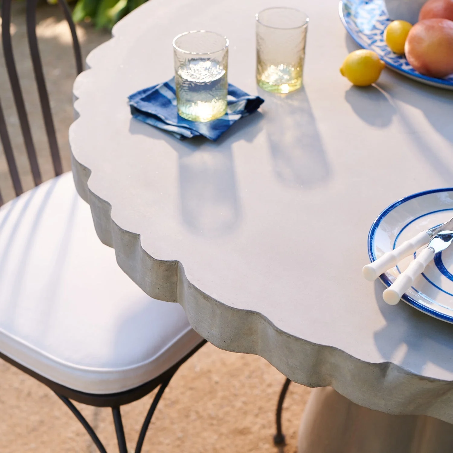 Grady Round Scalloped Dining Table - Image 2