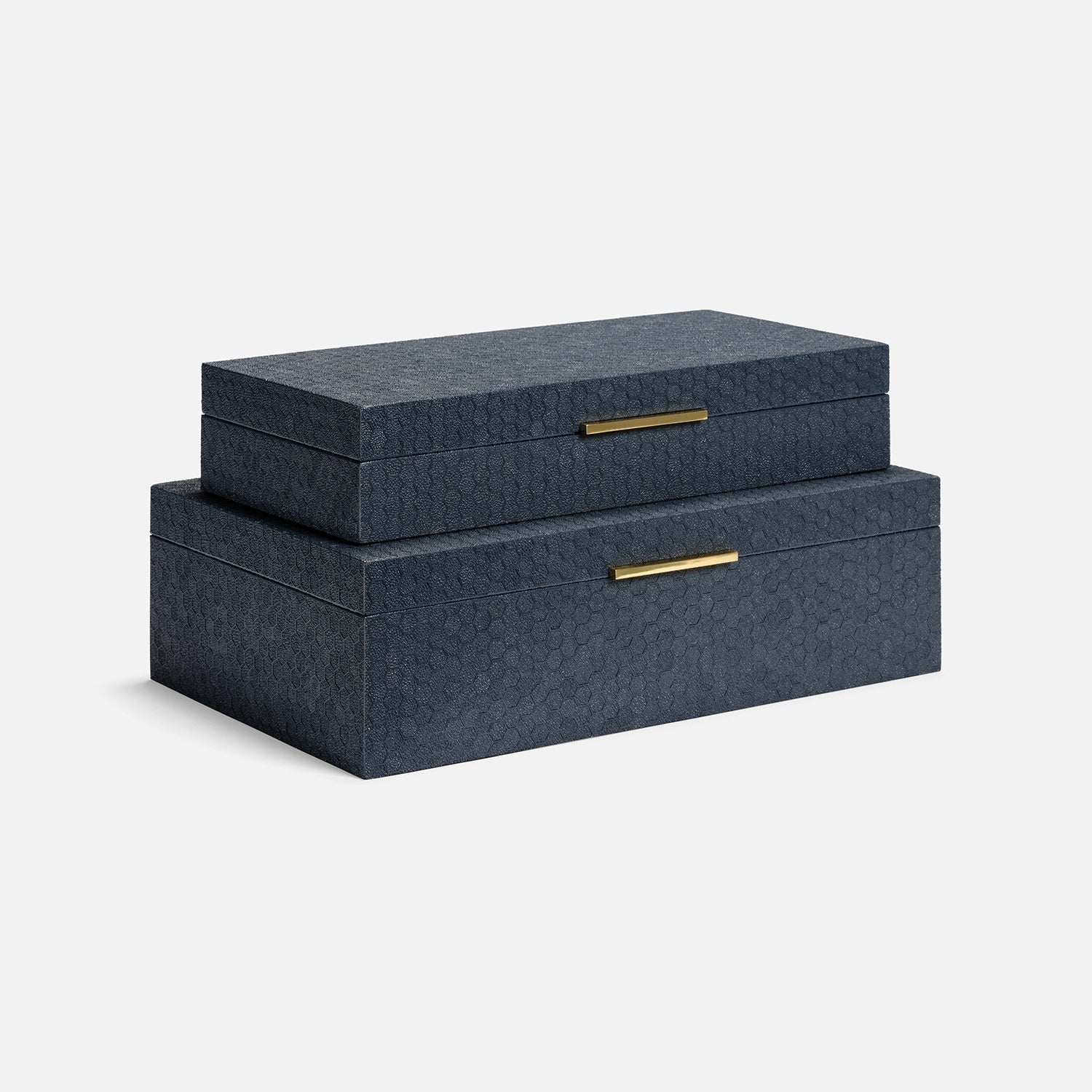 Grayson Faux Shagreen Box - Set of 2 - Image 13