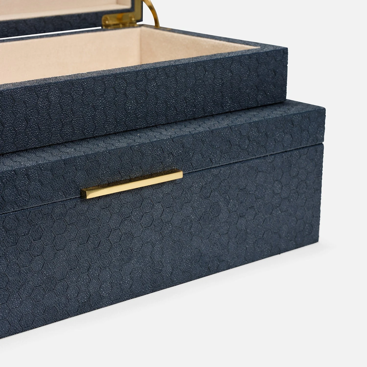 Grayson Faux Shagreen Box - Set of 2 - Image 16