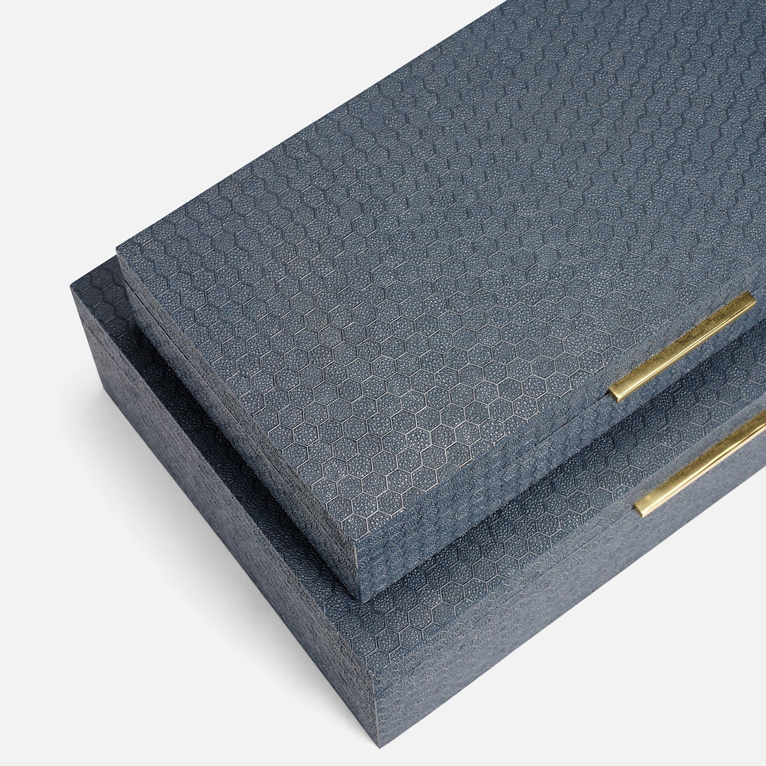 Grayson Faux Shagreen Box - Set of 2 - Image 17