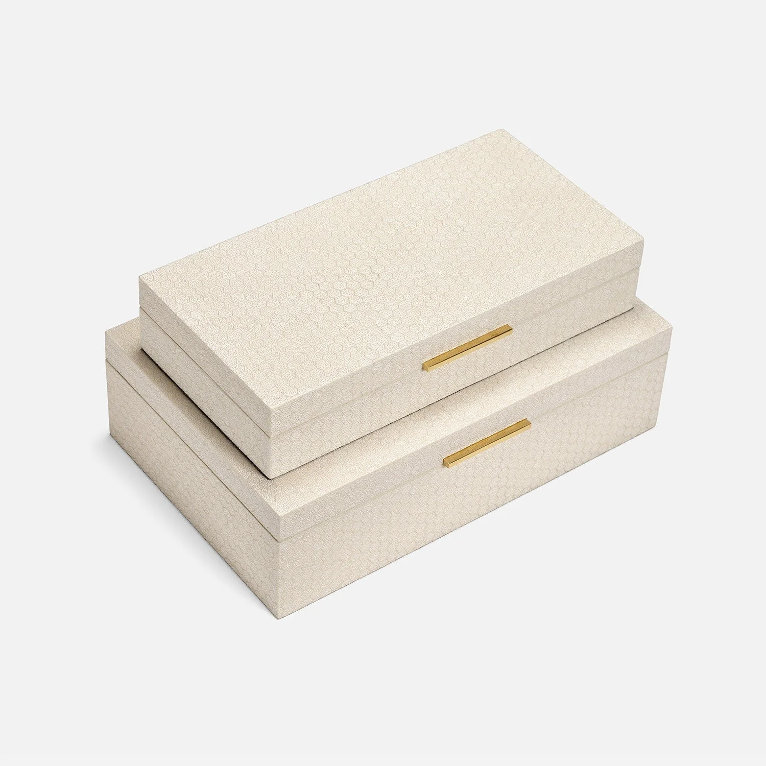 Grayson Faux Shagreen Box - Set of 2 - Image 5