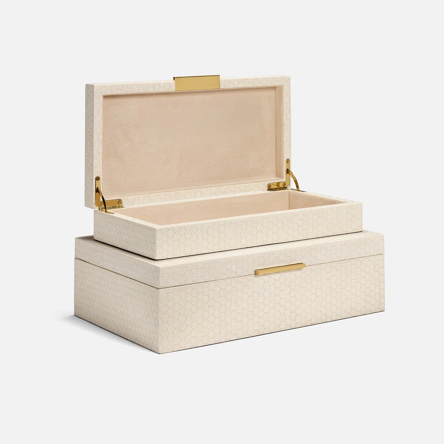 Grayson Faux Shagreen Box - Set of 2 - Image 7