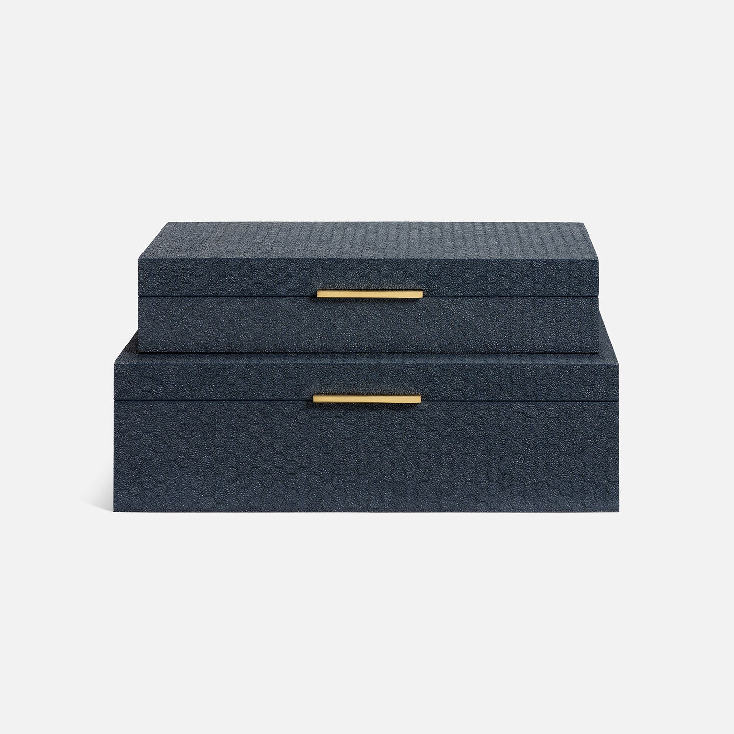 Grayson Faux Shagreen Box - Set of 2 - Image 9