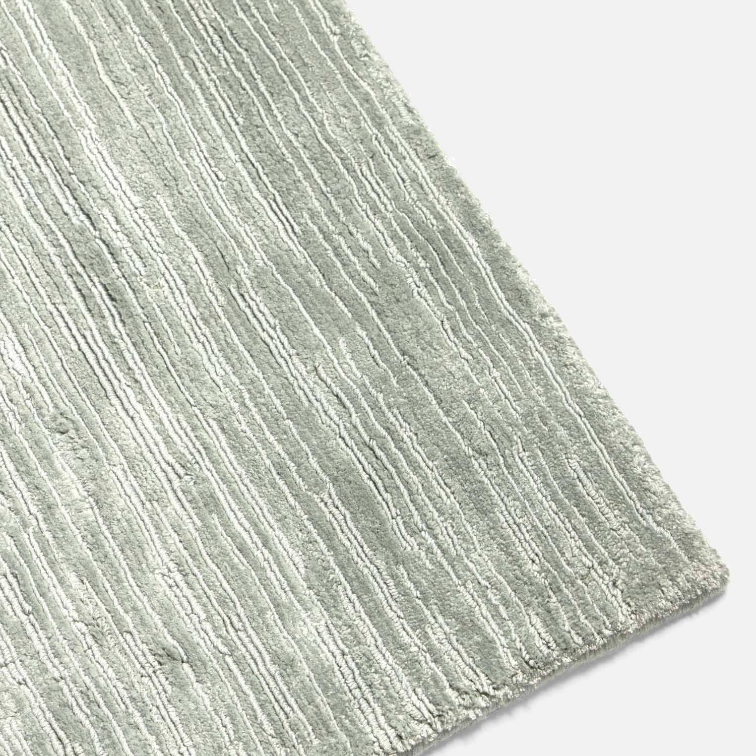Halston Textured Lyocell Striped Area Rug - Image 10