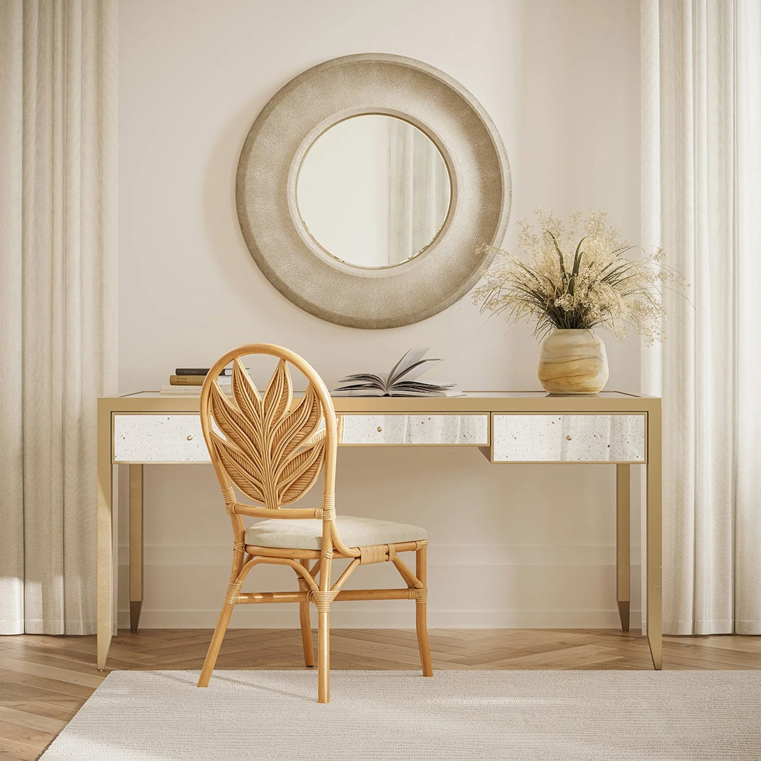 Halston Textured Lyocell Striped Area Rug - Image 32
