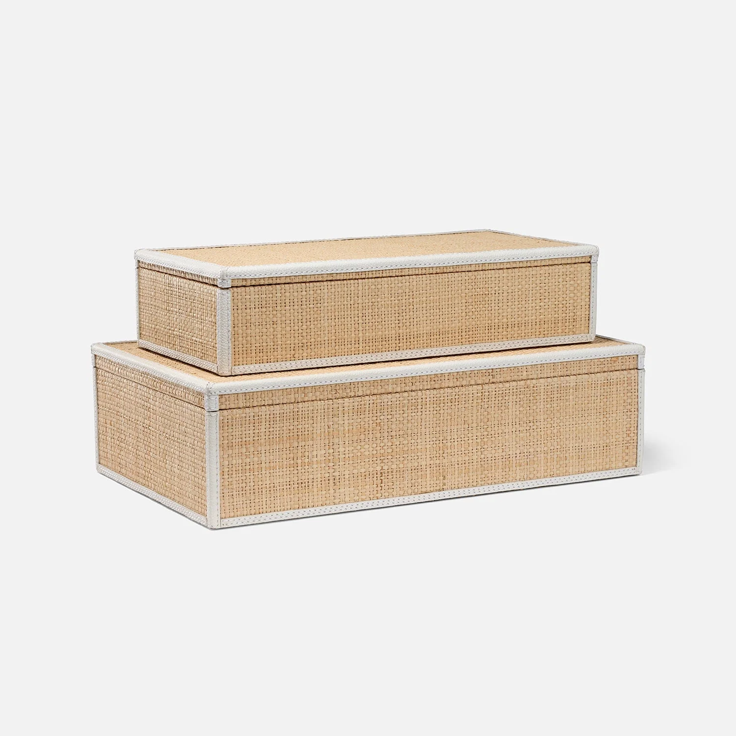 Hammet Natural Raffia Decorative Box - Set of 2 - Image 11