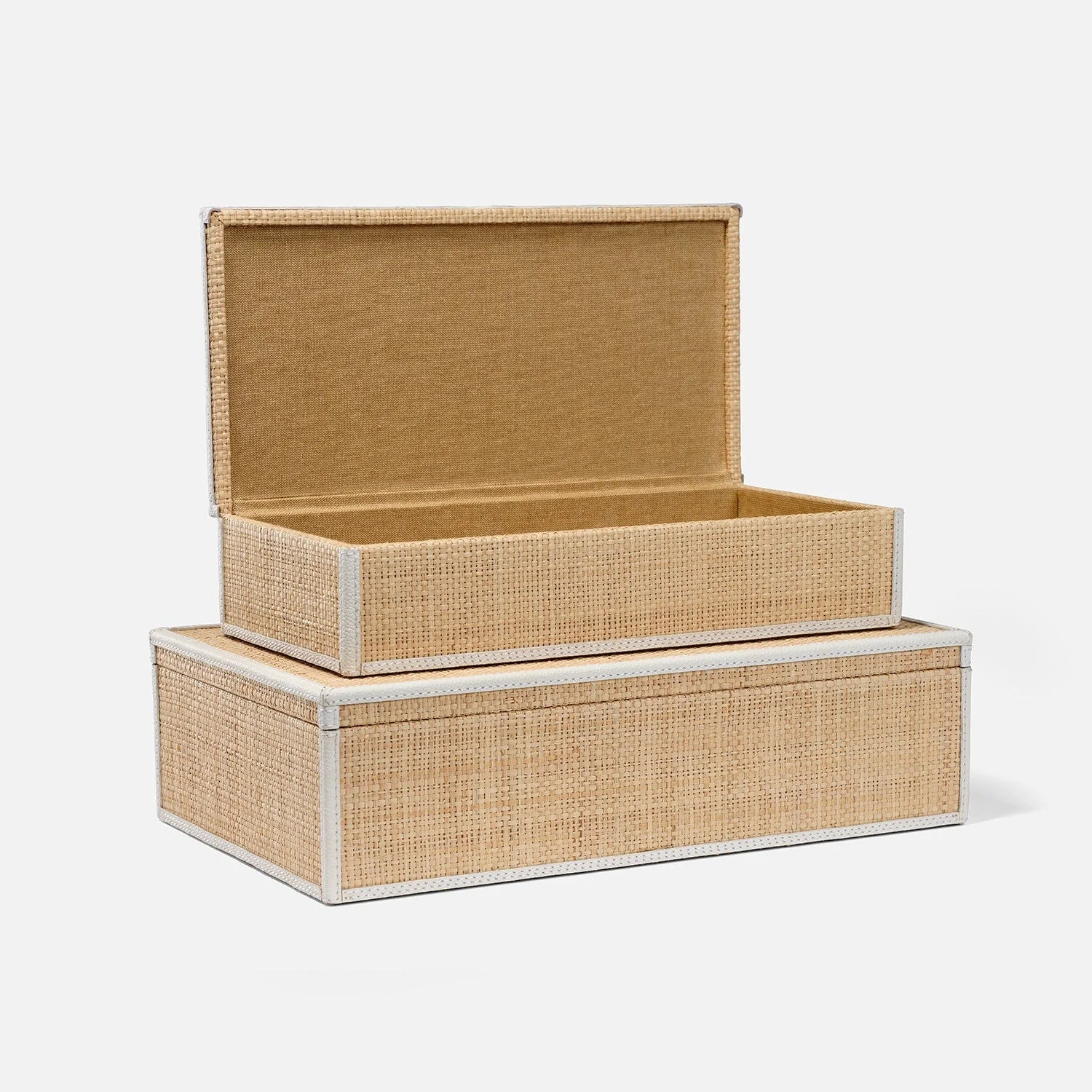 Hammet Natural Raffia Decorative Box - Set of 2 - Image 12