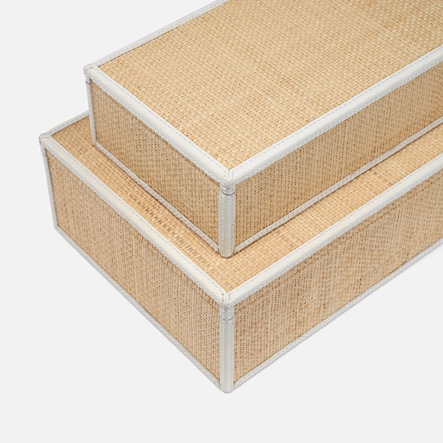 Hammet Natural Raffia Decorative Box - Set of 2 - Image 14