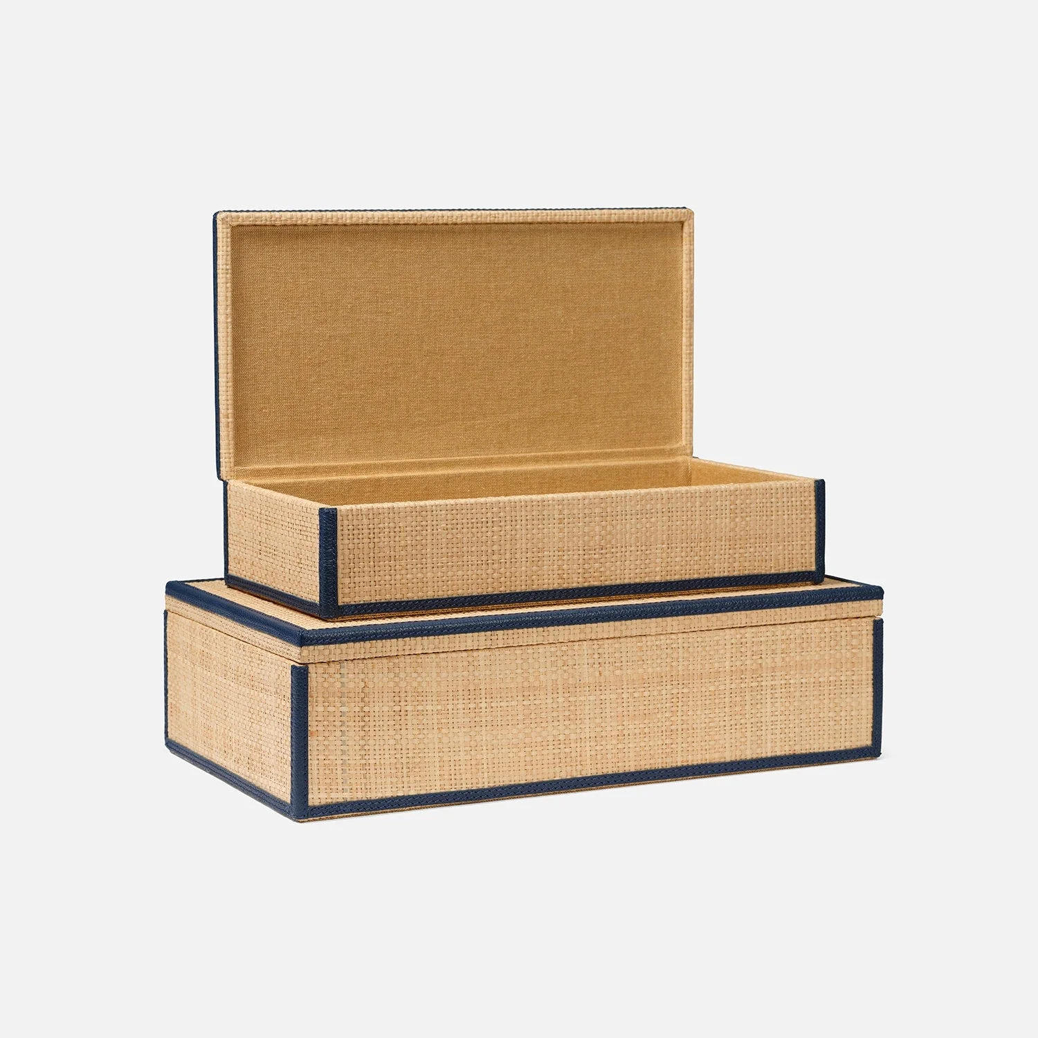 Hammet Natural Raffia Decorative Box - Set of 2 - Image 5