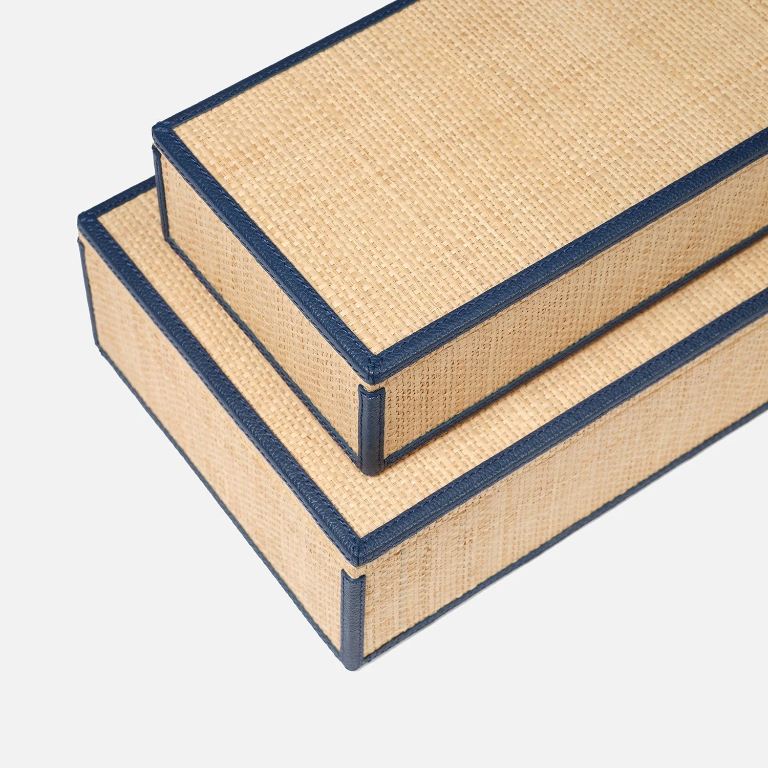 Hammet Natural Raffia Decorative Box - Set of 2 - Image 6
