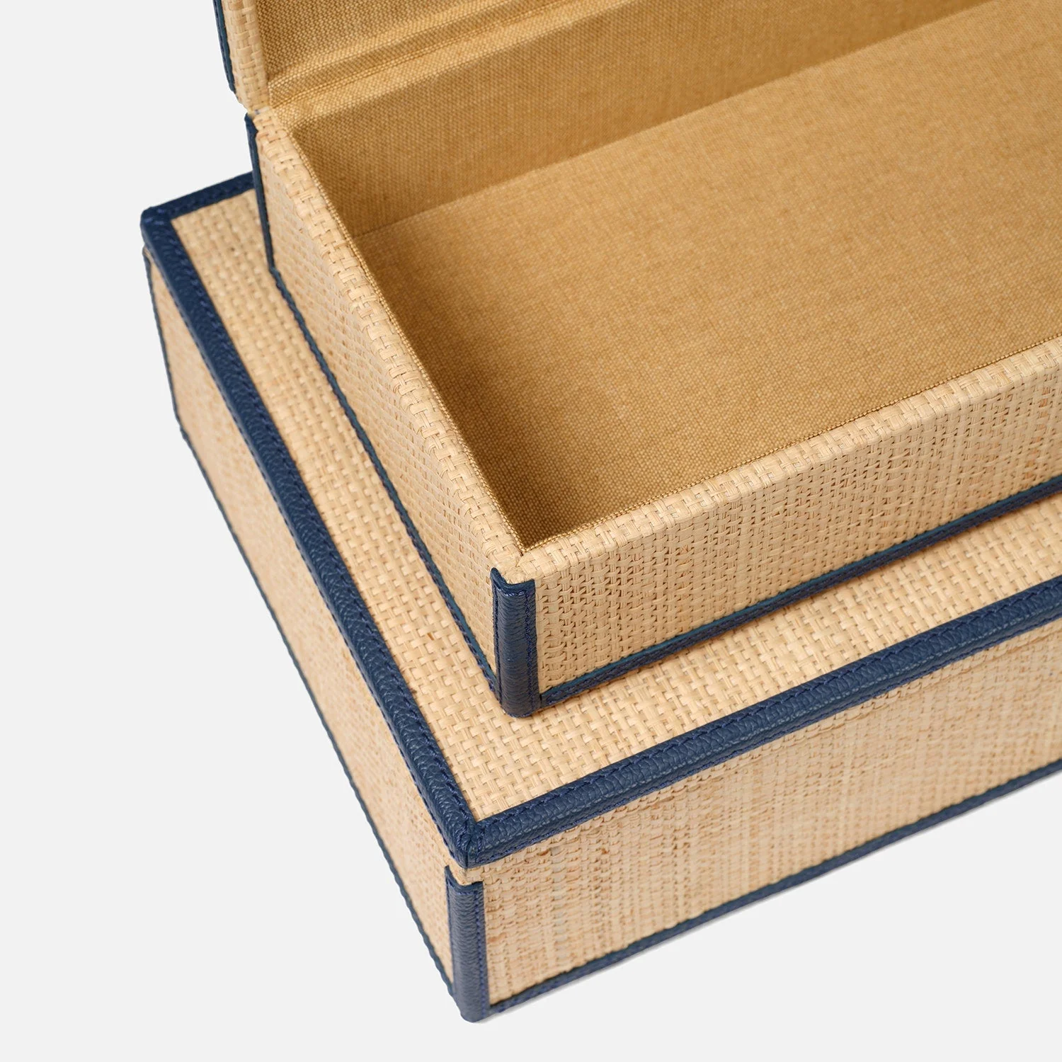 Hammet Natural Raffia Decorative Box - Set of 2 - Image 7