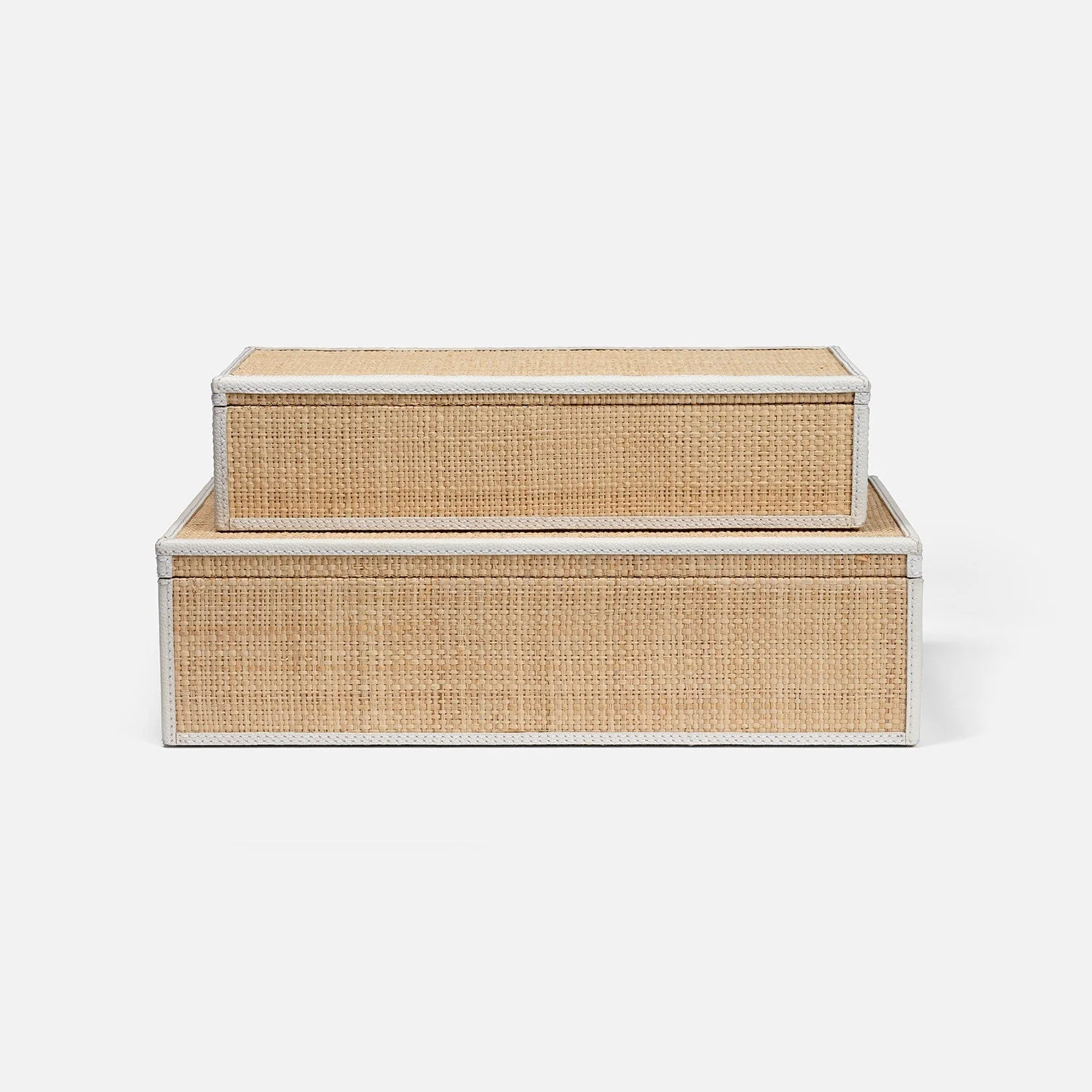 Hammet Natural Raffia Decorative Box - Set of 2 - Image 8