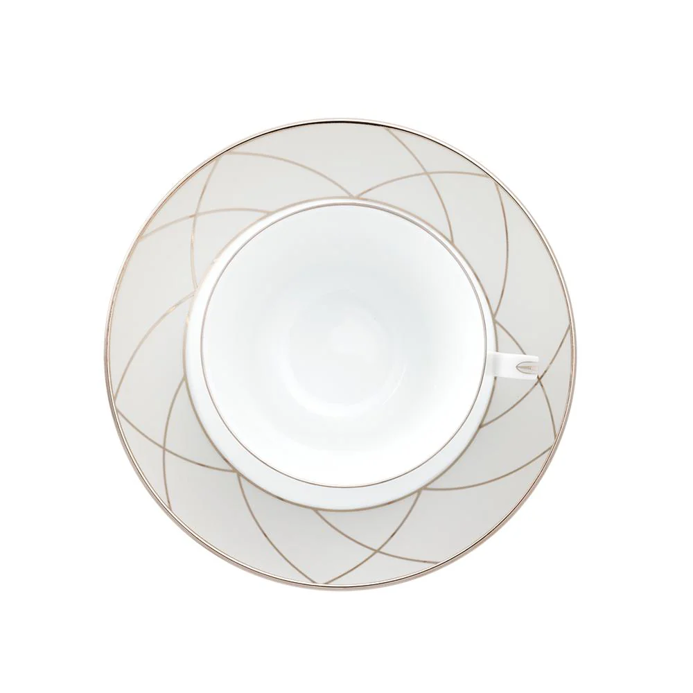 Haviland Clair De Lune Arcades Cappuccino Cup and Saucer - XL - Image 4