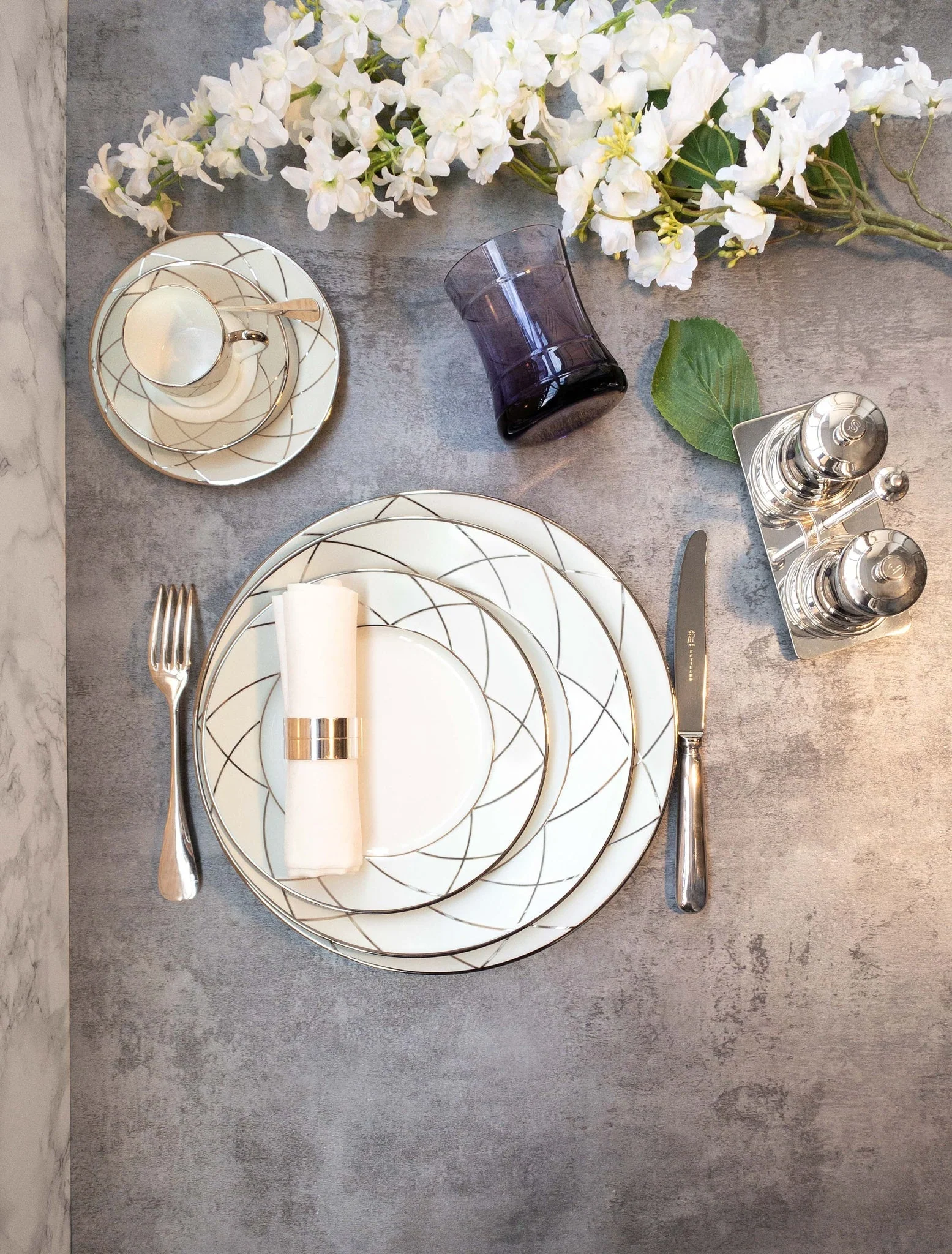 Haviland Clair De Lune Arcades Creamer - Image 2