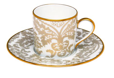 Haviland Damasse Coffee Cup and Saucer - Image 4