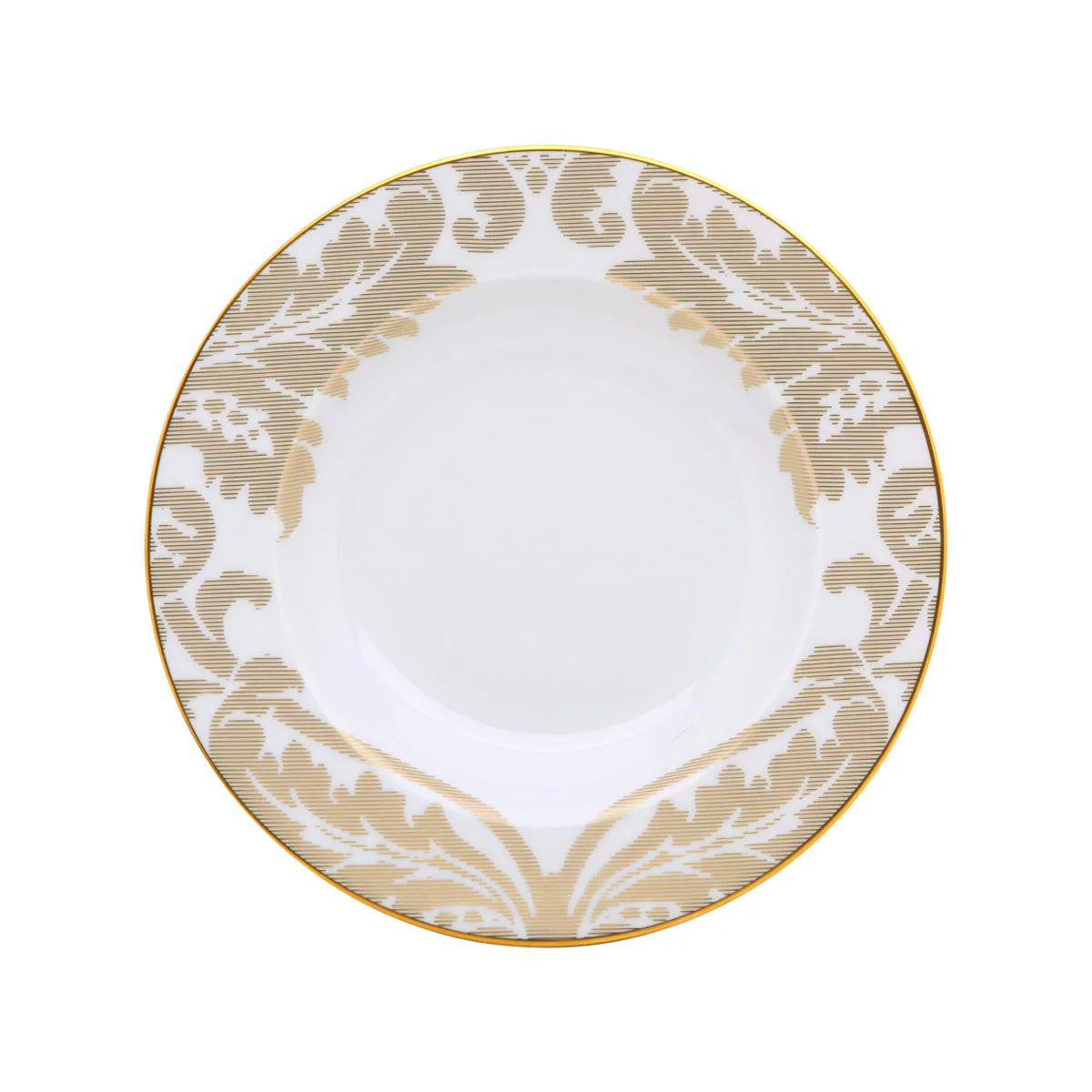 Haviland Damasse Rim Soup Plate