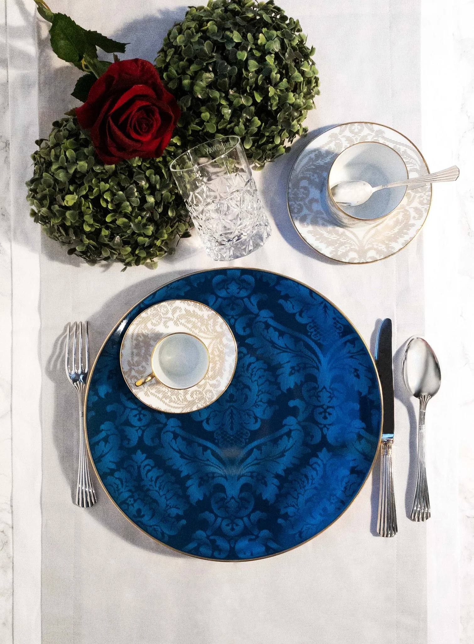 Haviland Damasse Teacup and Saucer - Image 3