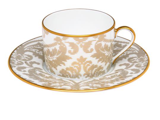 Haviland Damasse Teacup and Saucer - Image 4