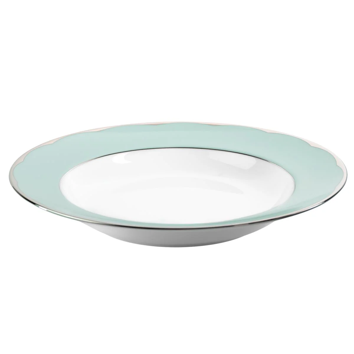 Haviland Illusion Deep Platter - Mint Platinum - Image 3