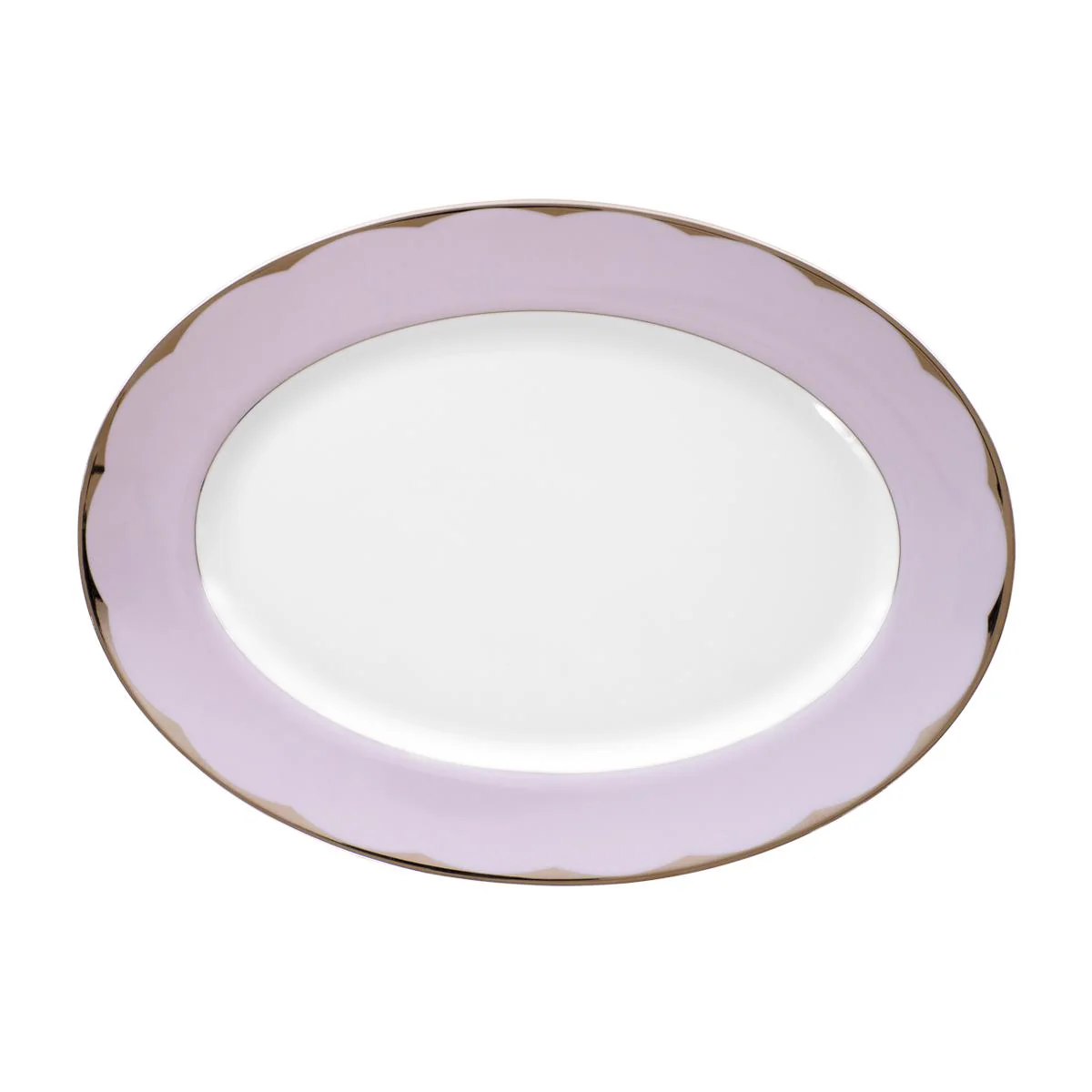 Haviland Illusion Oval Dish - Large - Lavender Platinum - Image 3