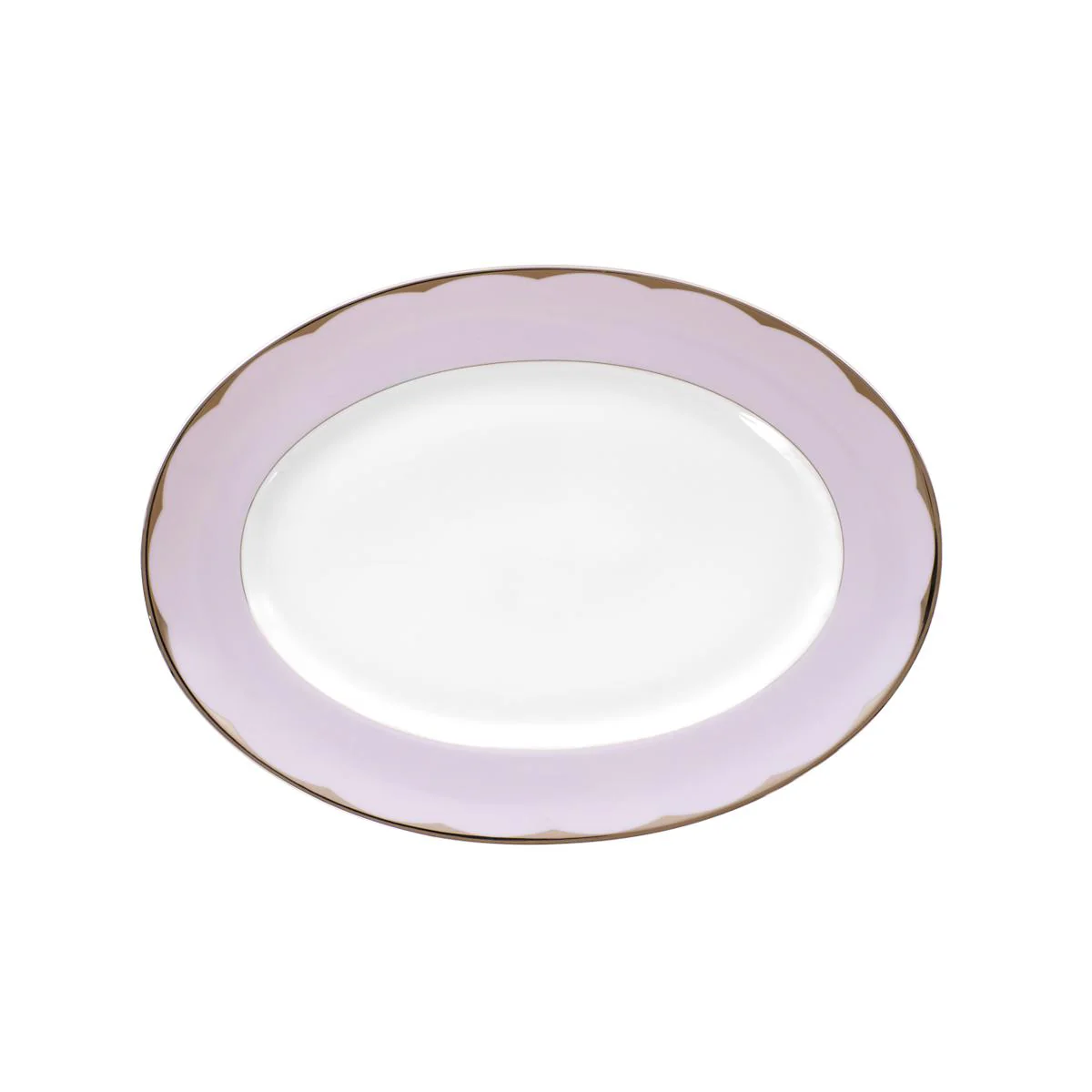 Haviland Illusion Oval Dish - Small - Lavender Platinum - Image 3