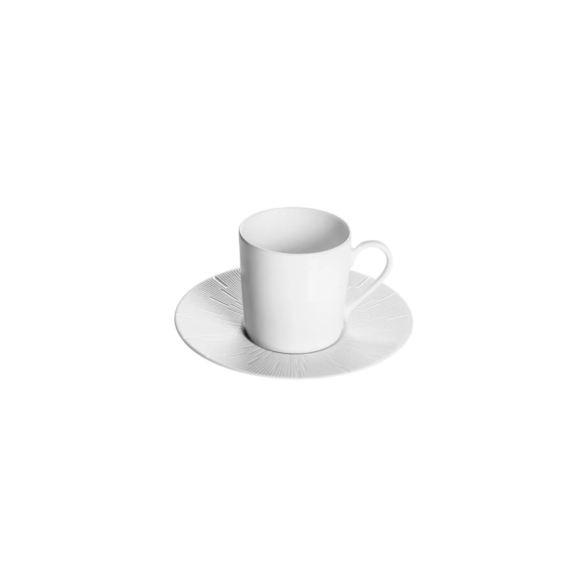 Haviland Infini Blanc Coffee Cup and Saucer - Image 4