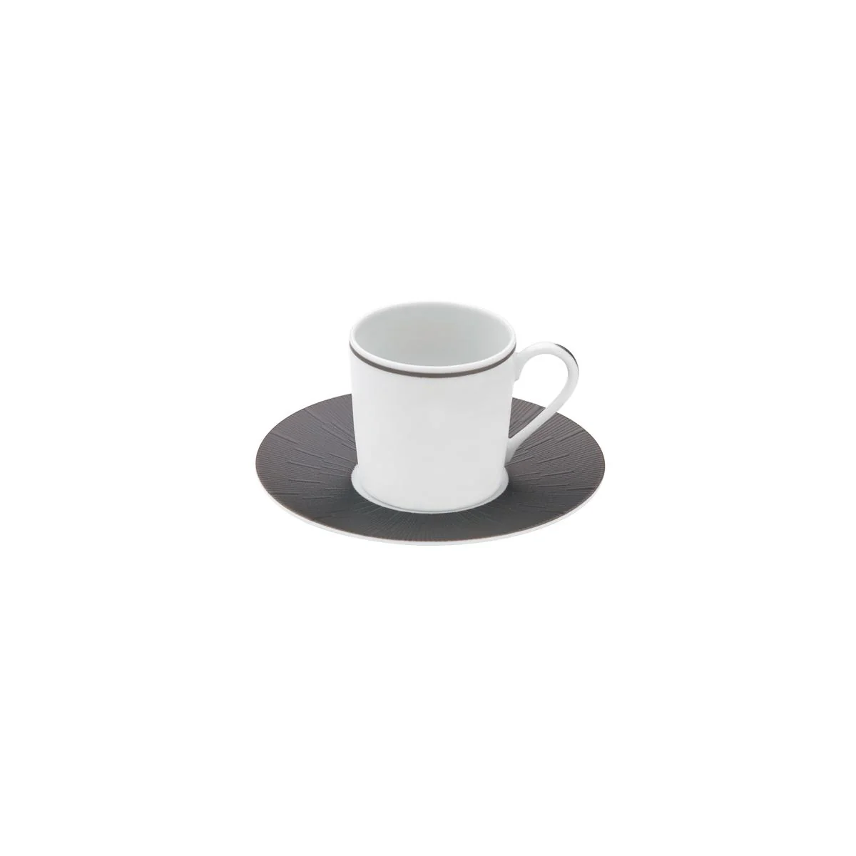 Haviland Infini Blanc Coffee Cup and Saucer - Image 6