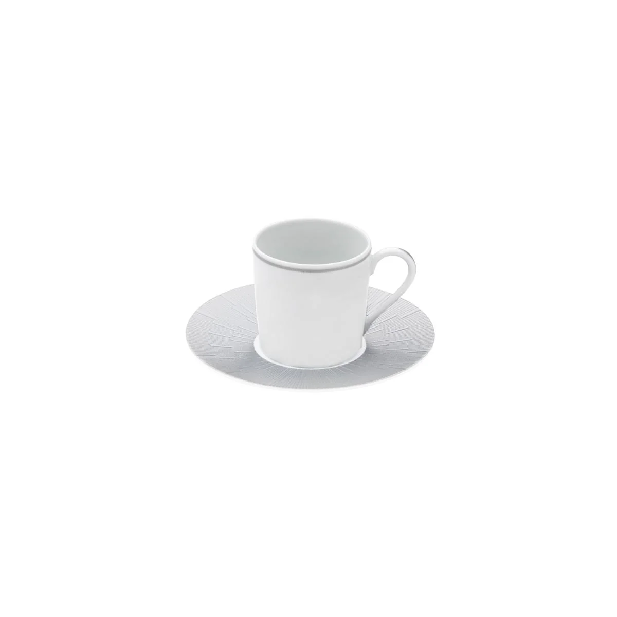 Haviland Infini Blanc Coffee Cup and Saucer - Image 7