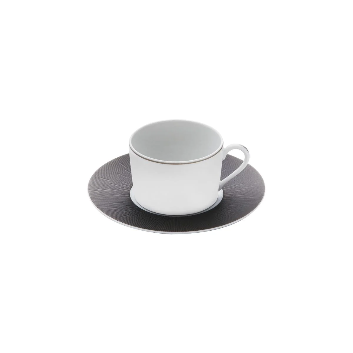 Haviland Infini Blanc Teacup and Saucer - Image 6