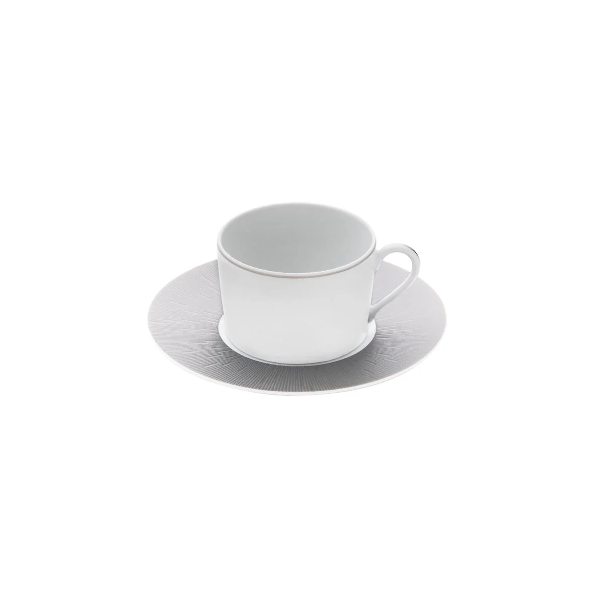 Haviland Infini Blanc Teacup and Saucer - Image 7