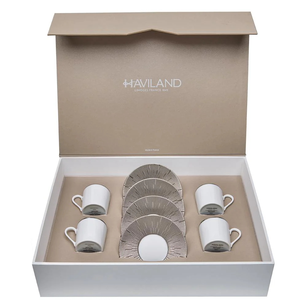 Haviland Infini Prestige Coffee Cup and Saucer - Image 11