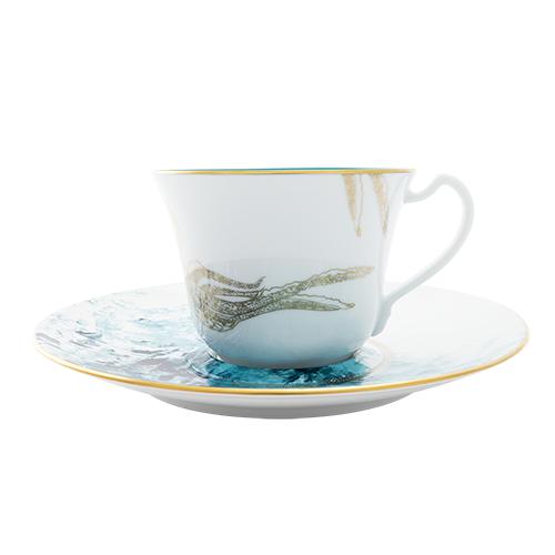 Haviland Ocean Xl Cappuccino Cup and Saucer - Image 3